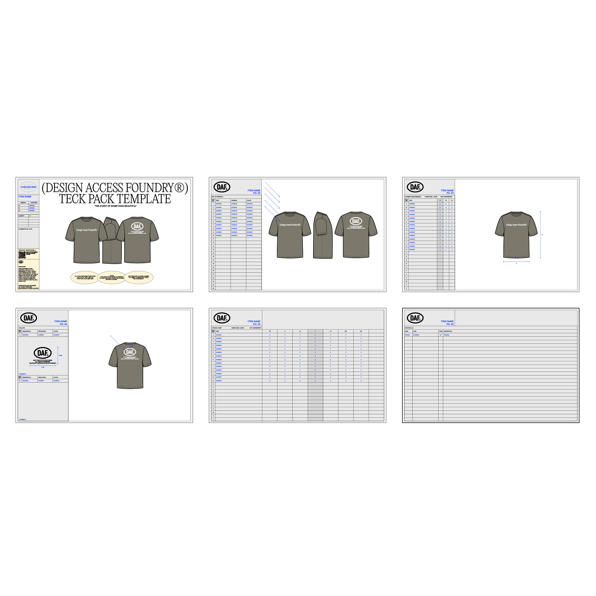Tech Pack Template