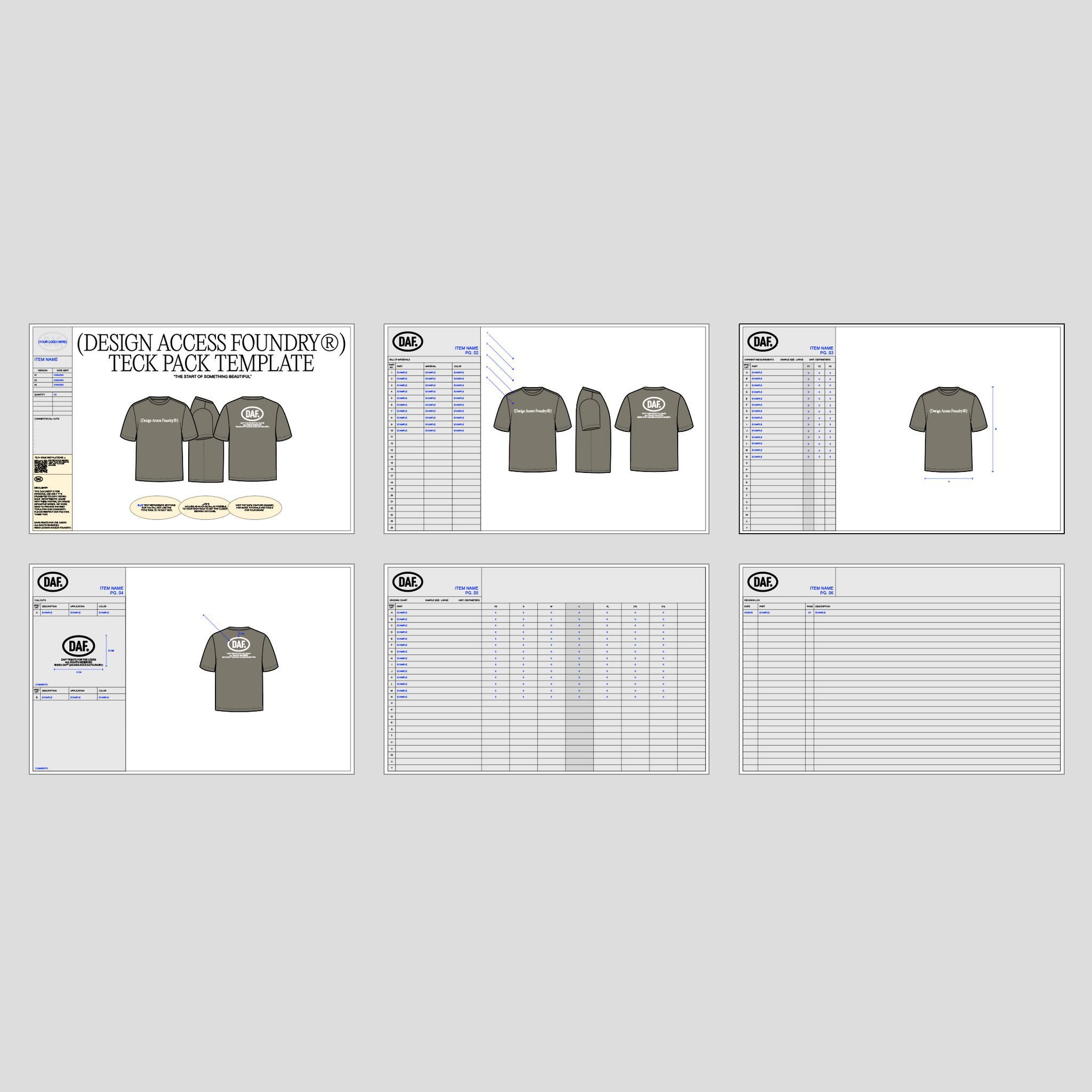 Tech Pack Template